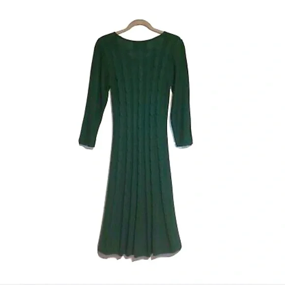 slim fit dress slacks Suhkasana Lovesoft Cable Knit Sweater Dress Mist Green L main image 1